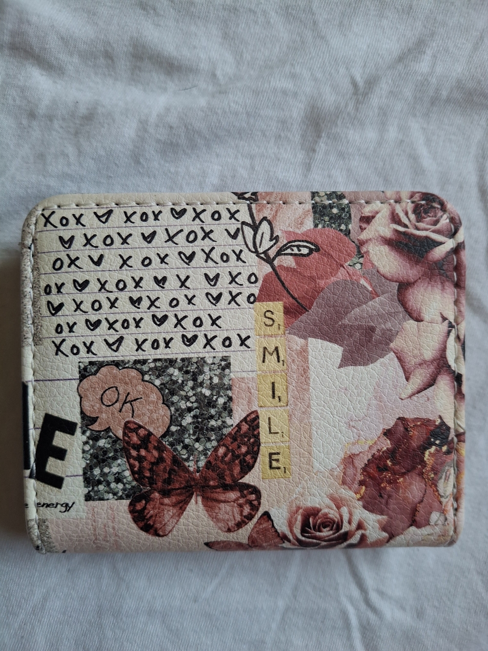 Floral Pink Butterfly Wallet - Smile Design